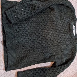 Dark green 100% merino wool sweater